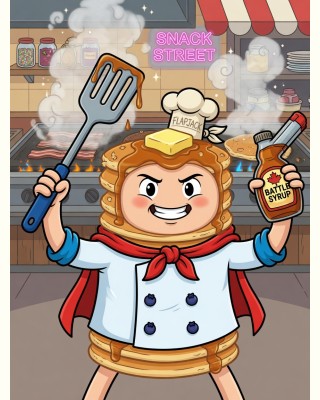 Finn Flapjack cartoon portrait