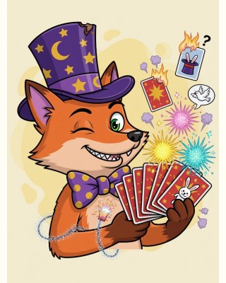 Fizzle Fox cartoon portrait