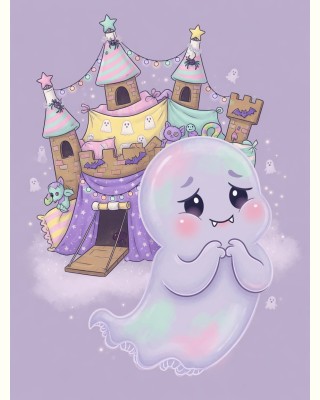 Giggles the Ghost cartoon portrait