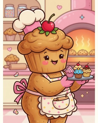 Molly Muffin cartoon portrait