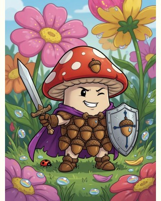 Wanda Whiskers cartoon portrait